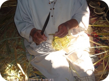 Mustapha, artisan spécialiste de vannerie